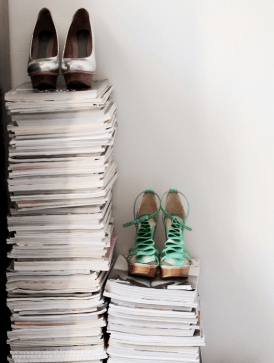 Stack of Vogue Magazines