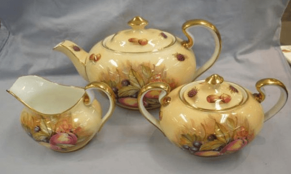 Vintage tea set in antique centre