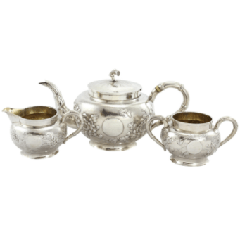 Vintage silver tea set