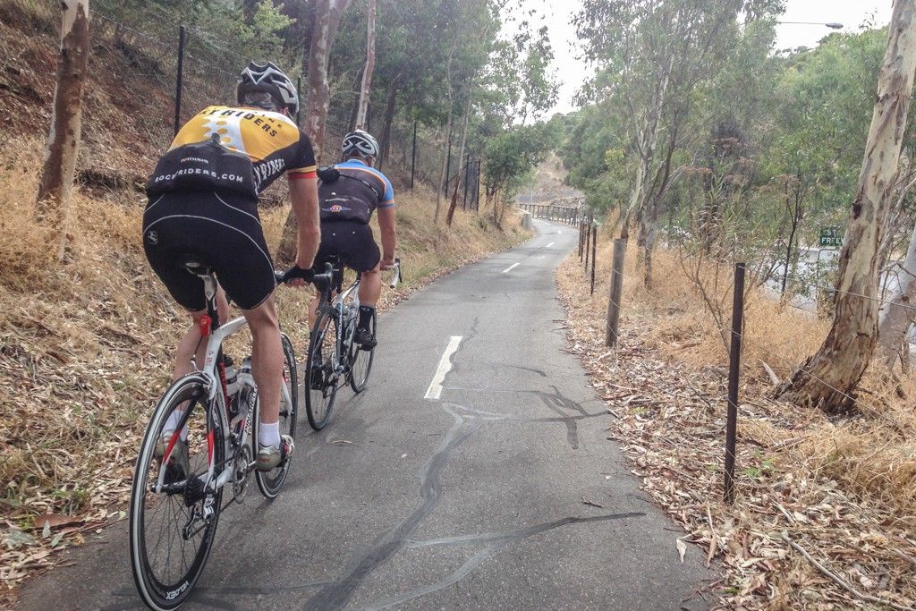 Old Freeway Mount Lofty bike track Adelaide