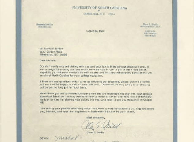 Storage unit auction uncovers Michael Jordan letters