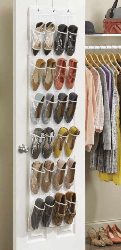 Shoe hanger shoe storage idea