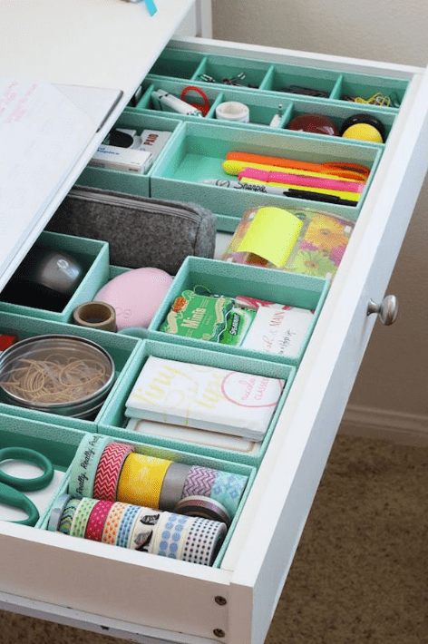 Home office storage ideas - drawer dividers